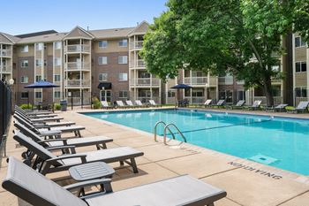 Pool with sundecks